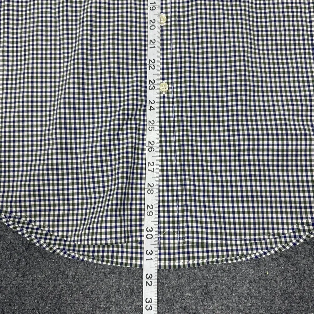 Polo Ralph Lauren Men's Gingham Check Button Down Shirt Blue Green Medium